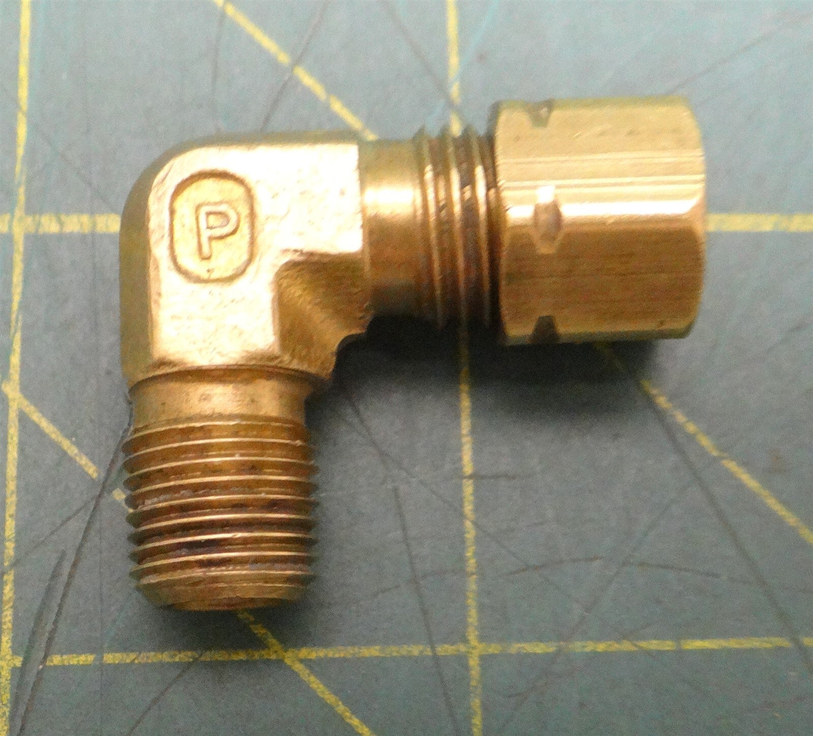 Parker Hannifin 4MSEL2N-B 1/4" Tube OD x 1/8" Male NPT Brass 90° Elbow Fitting