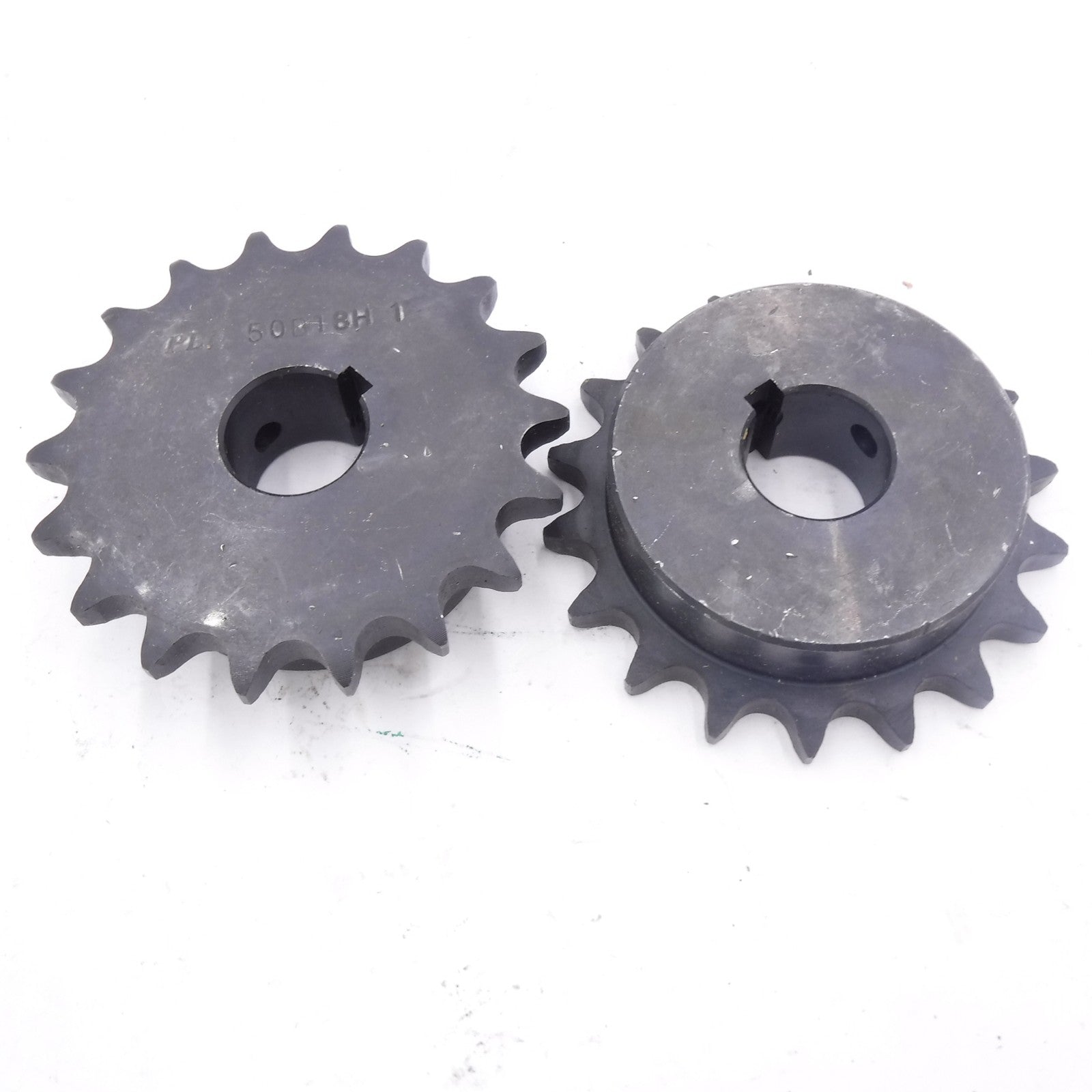 2 Pack PLI 18 Tooth 1" Finished Bore Sprocket W/ 1/4"x1/8" Keyway 50B18H-1