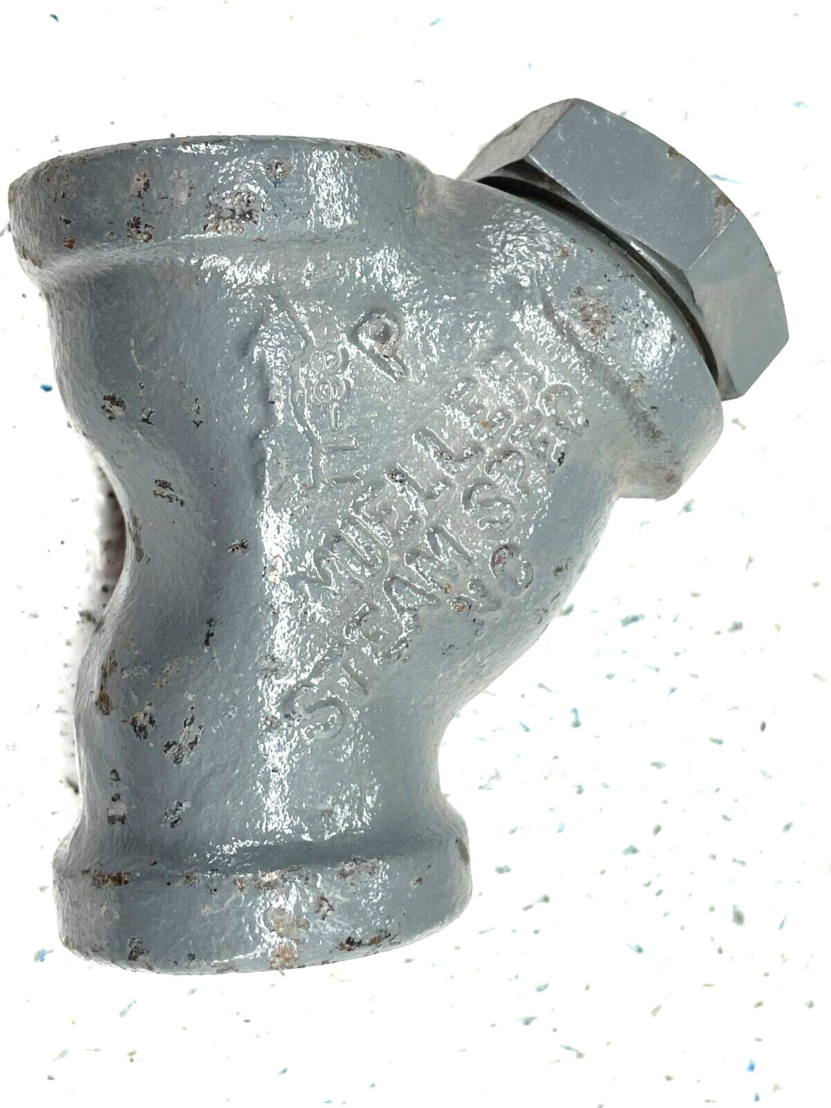 MUELLER Type 580 Y Strainer 1/2" NPT WCB Class 600 1480-WOG 1/8" Perf w/ 30-Mesh