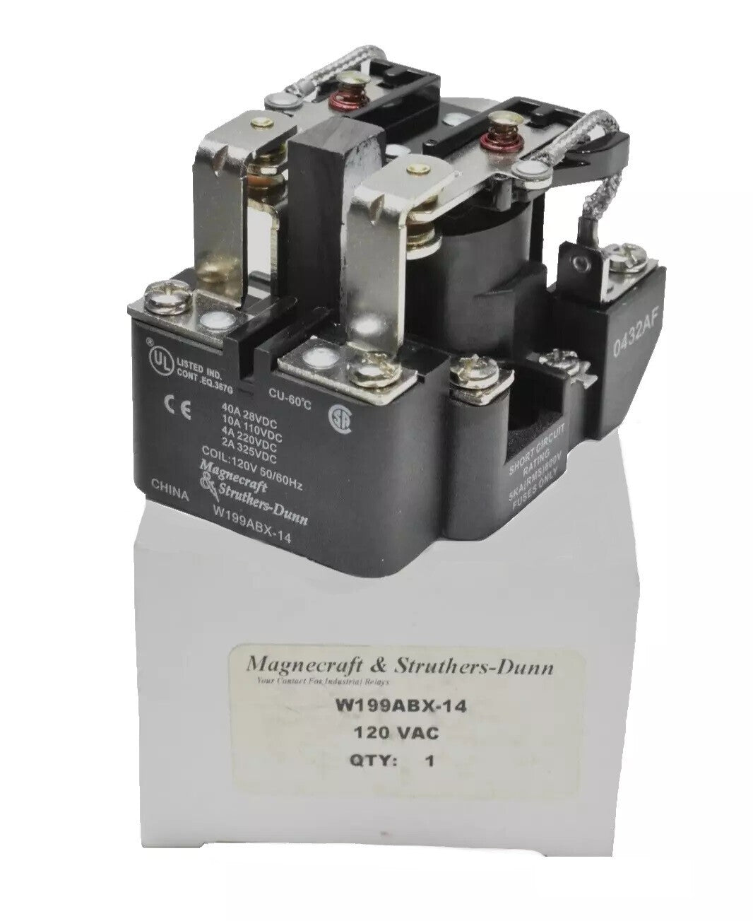 Magnecraft Struther-Dunn W199ABX-14 Power Relay 120V AC Coil New
