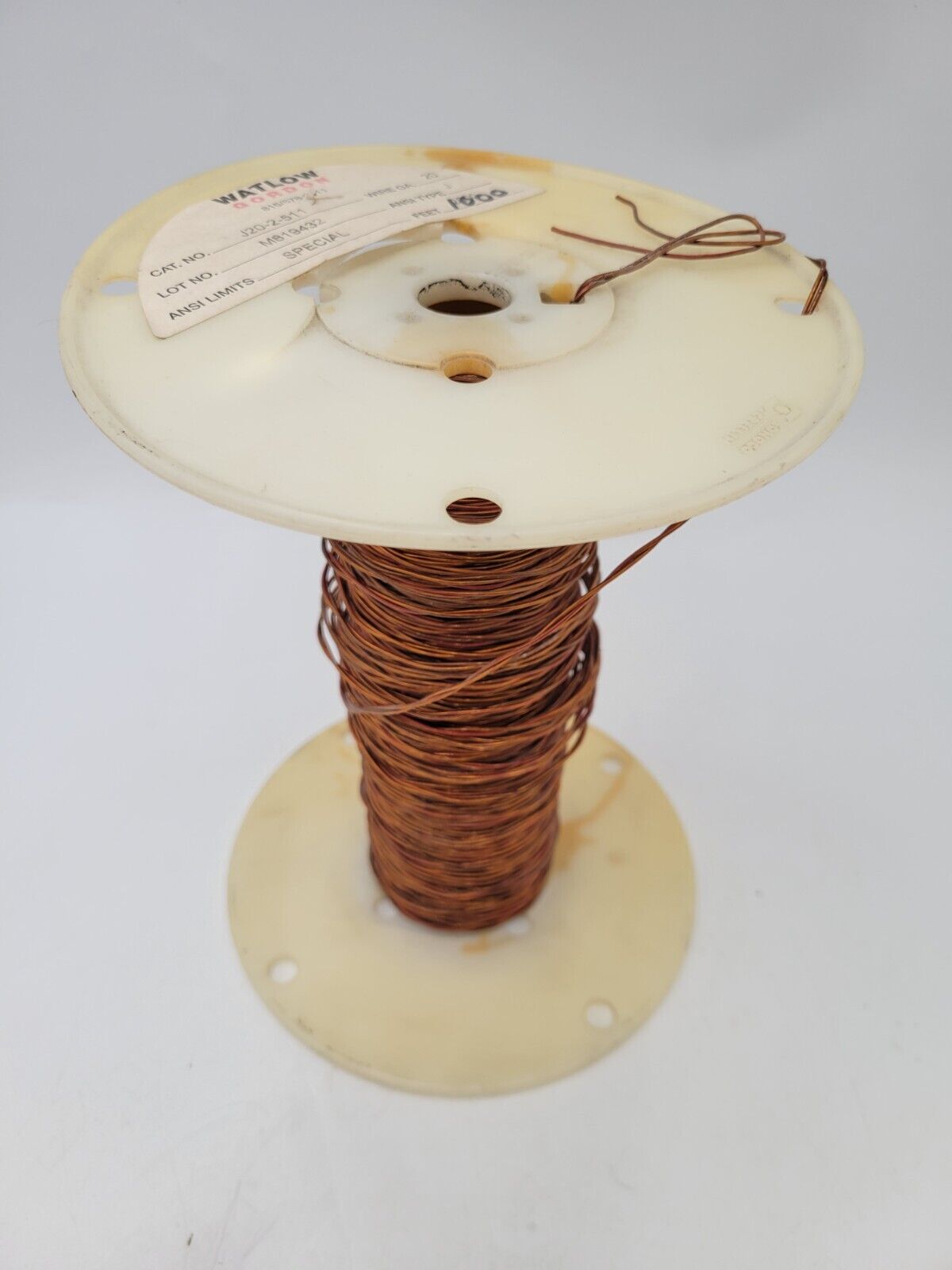 200' Partial Roll Watlow J20-2-511 Thermocouple Wire ANSI Type J 20 Wire Gauge