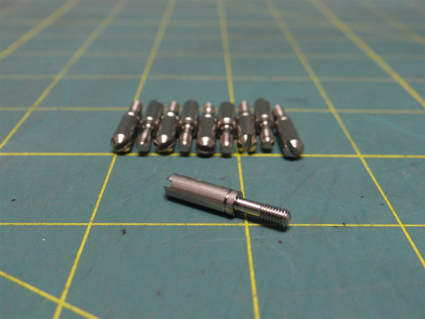 (Qty: 10) Harting Heavy Duty Guide Coding Pins 09140009908 Zinc-Plated Steel