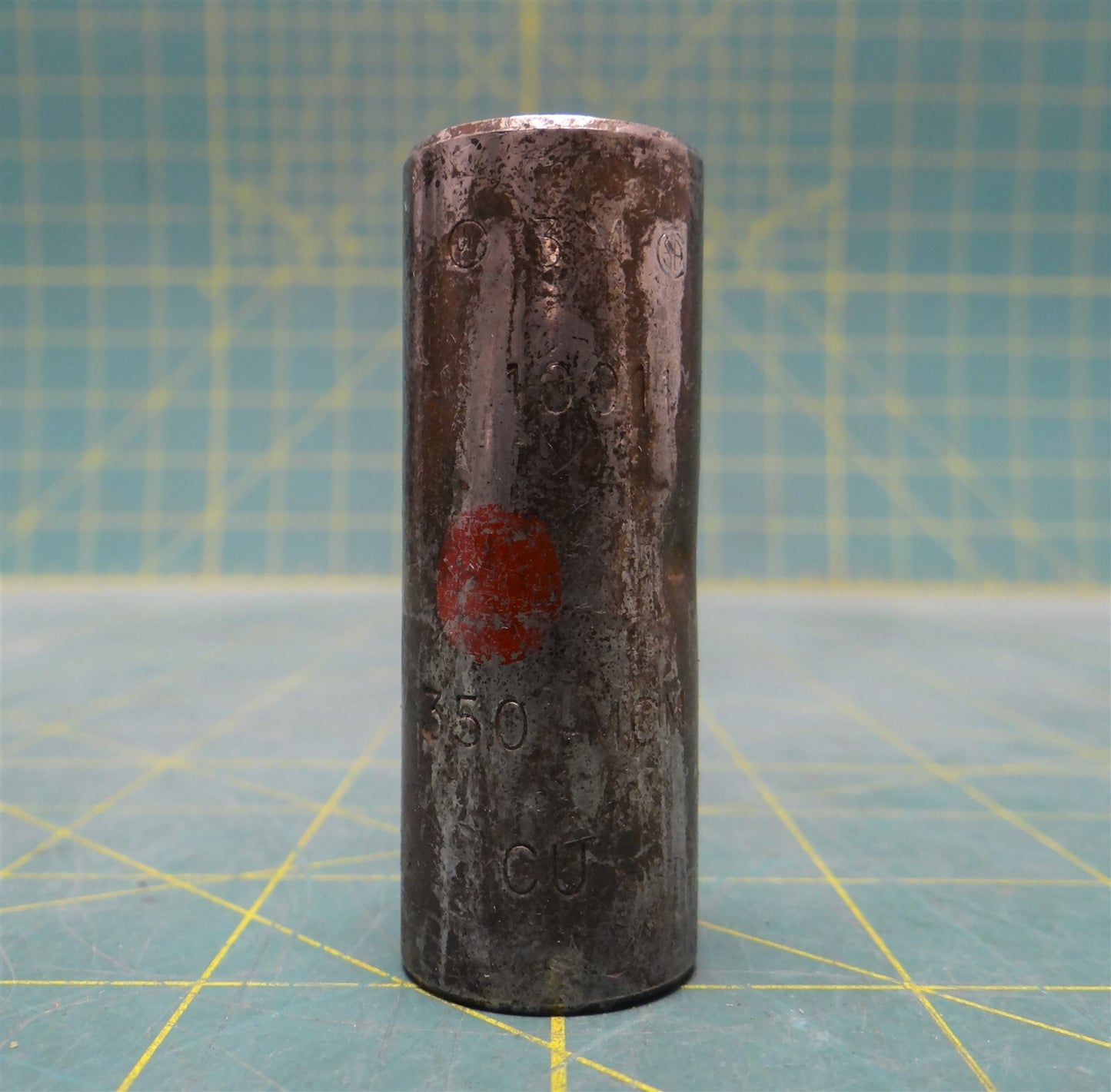 3M Scotchlok 10011 CU Standard Barrel Connector, 350MCM, 35kV Max, Die Color Red