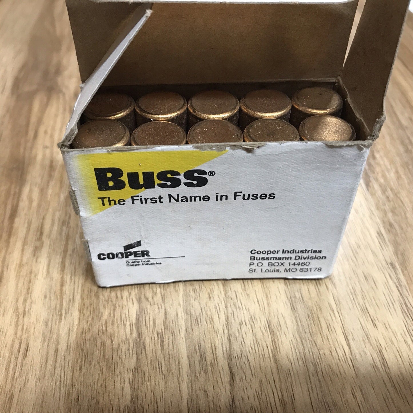 Bussmann NON-15 15A Fuses -Box Of (10) One-Time Buss Class K5 250 Volts