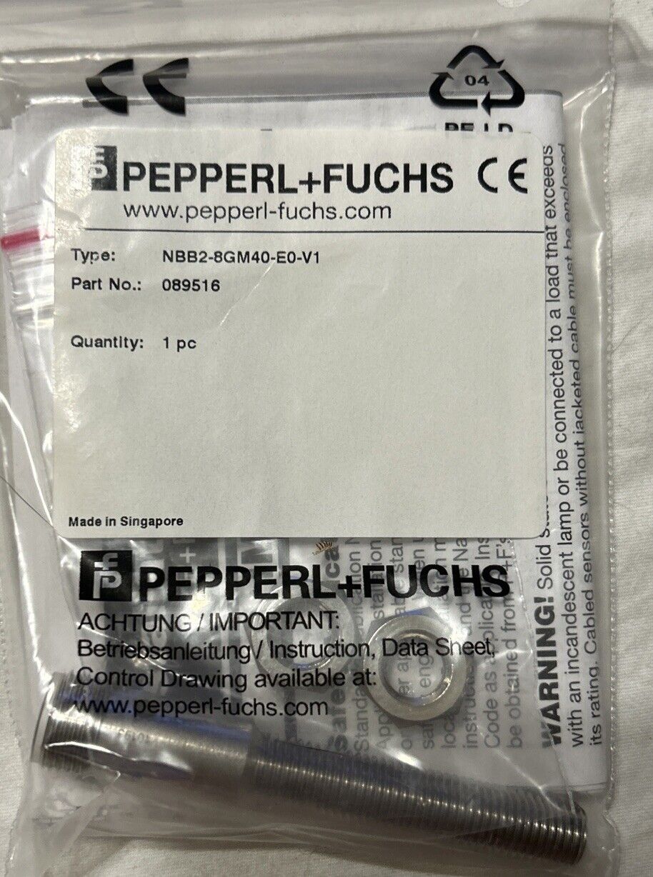 *NEW* Pepperl + Fuchs NBB2-8GM40-E0-V1 Proximity Sensor Part 089516.      AB