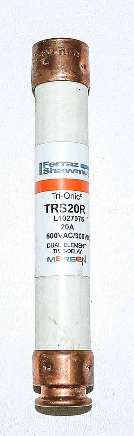 Ferraz Shamwut/Mersen TRS-20R, 20 Amp (20A) 600V Fusetron Dual Element Time-D