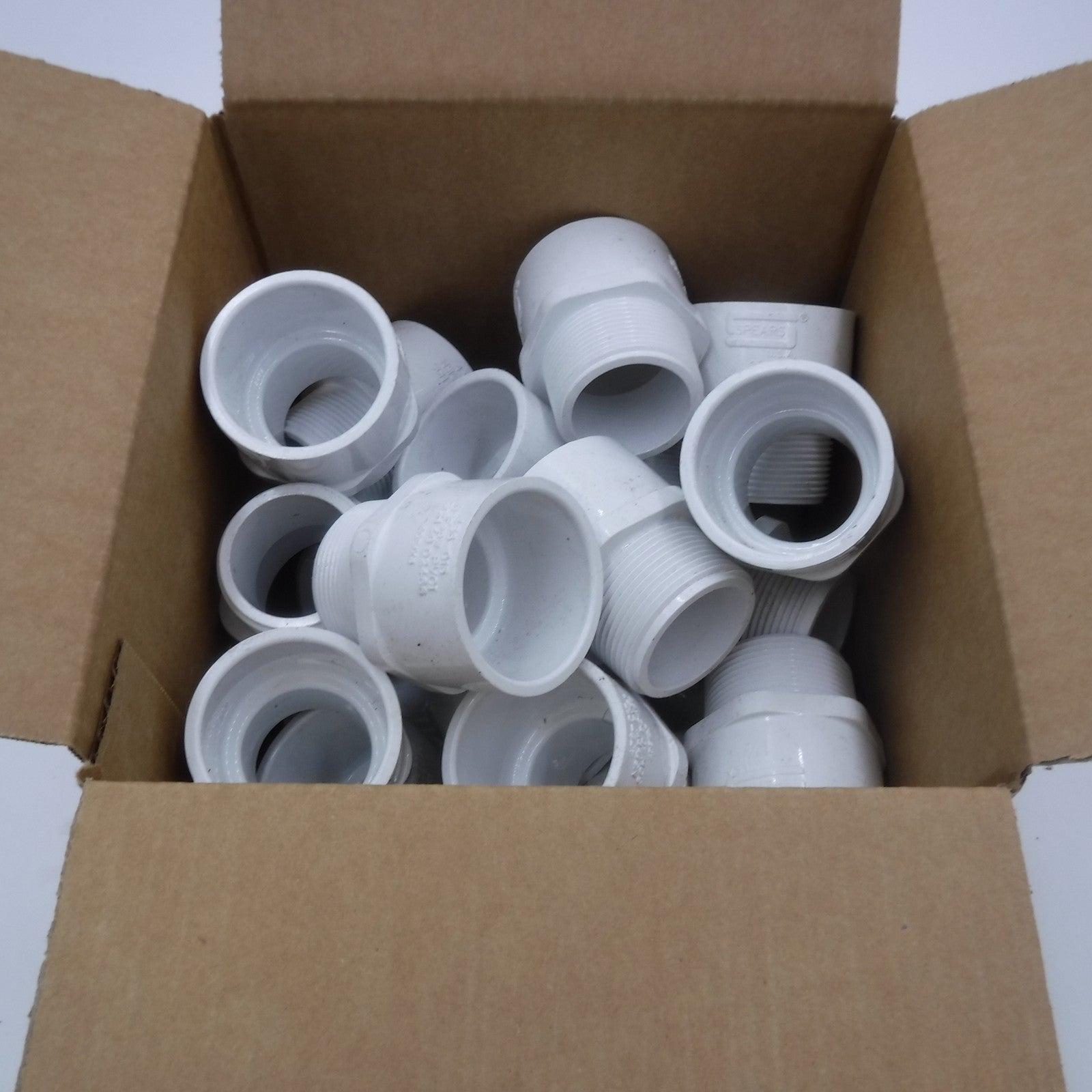 25 Pack Spears 1-1/2" PVC SCH 40 Male Adapter 436-015
