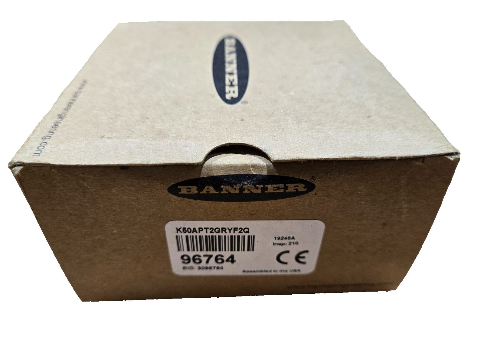 Banner Engineering K50 Series EZ-LIGHT K50APT2GRYF2Q 3 Input Color Touch Sensor