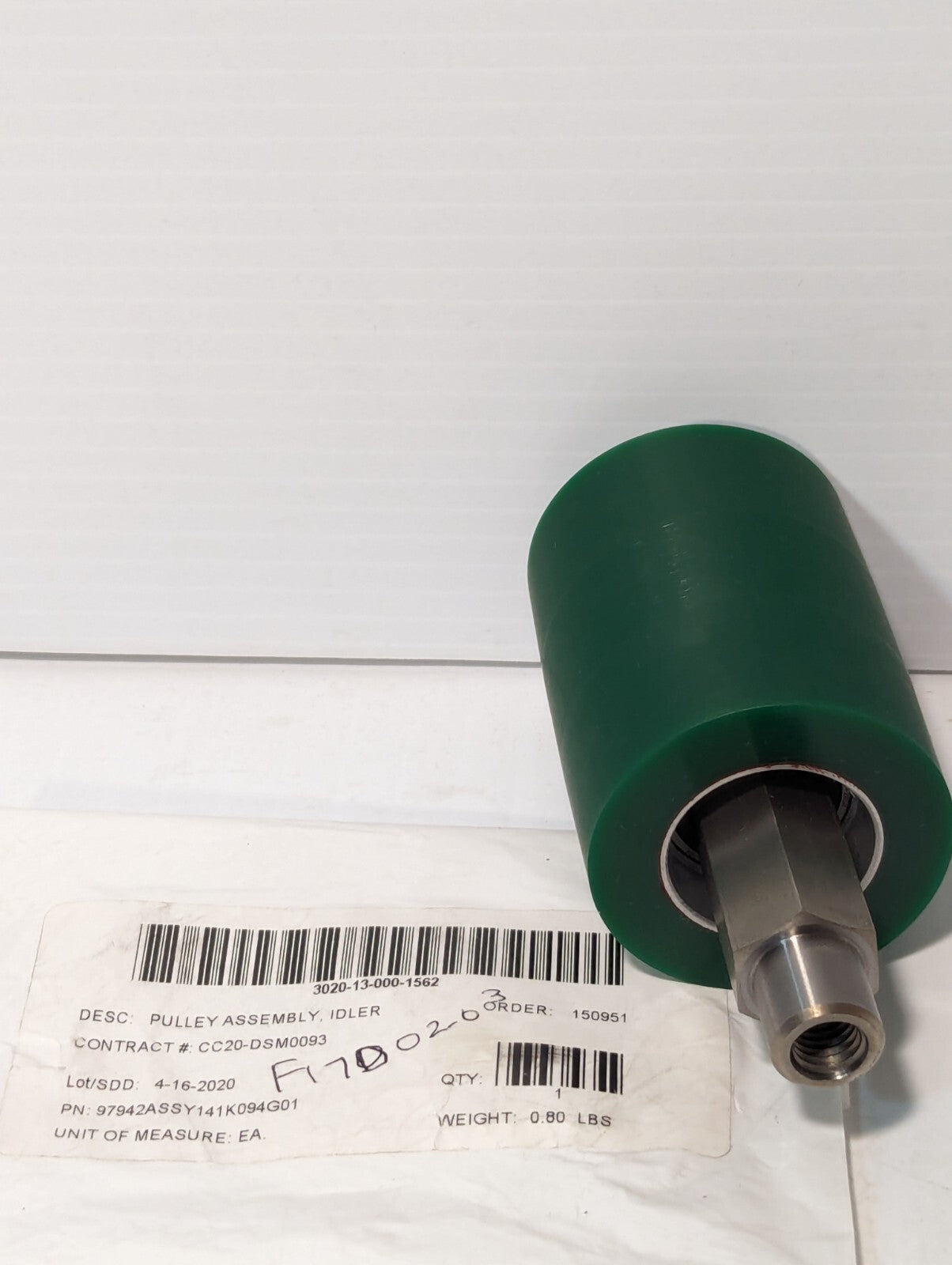 Nordex Pulley Assembly Idler 97942ASSY141K094G01