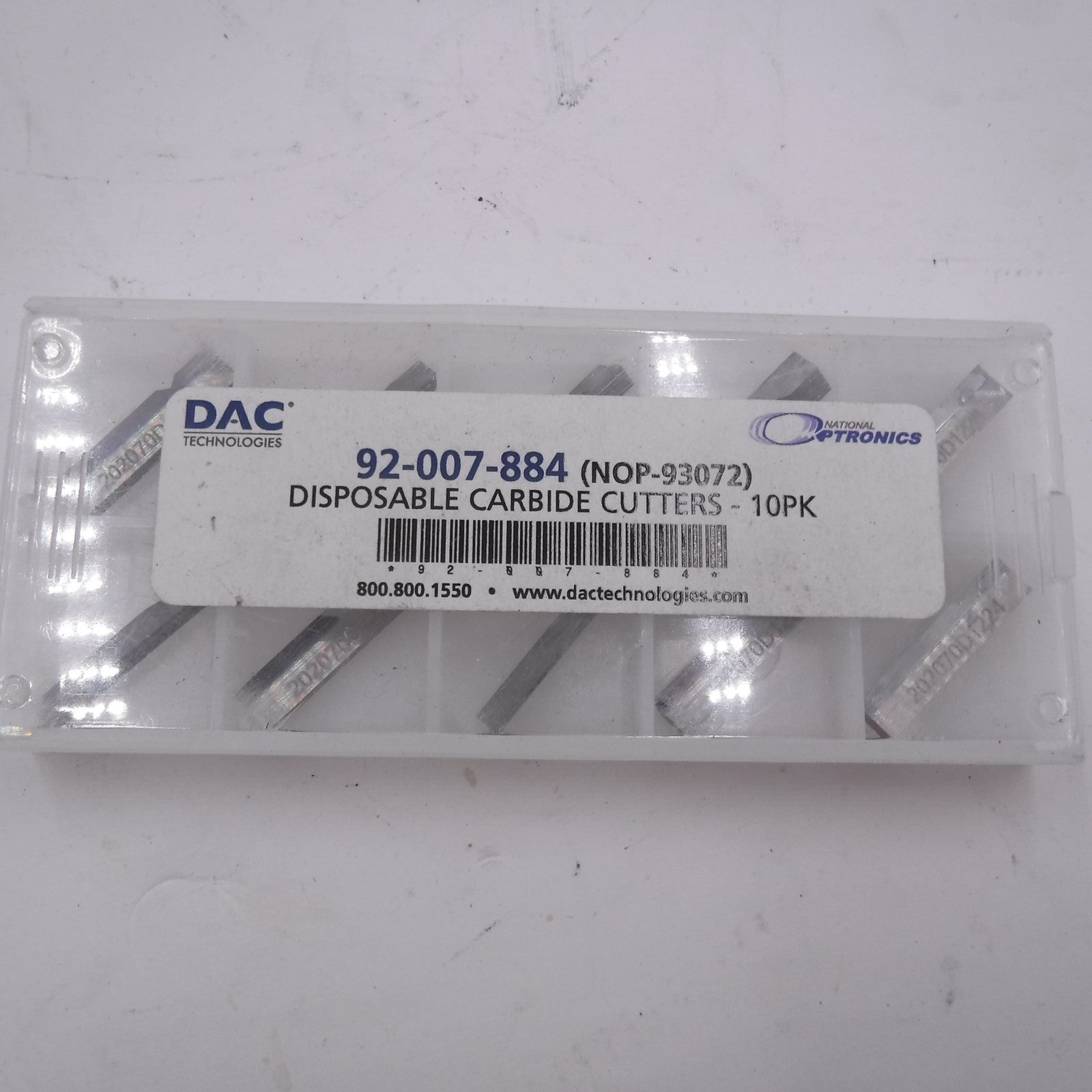 10 Pack DAC 92-007-884 Dispasable Carbide Cutters NOP-93072 For 6E/7E/7EX Edgers