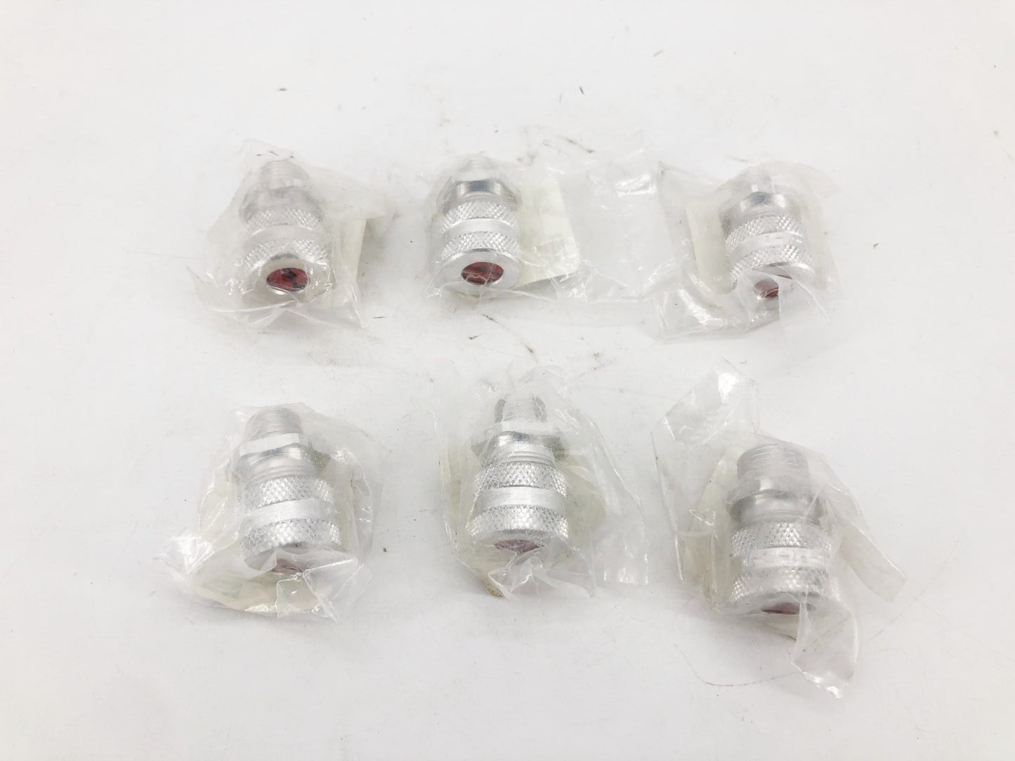 Lot of 6 New Hubbell SHC1003 Cord Connectors Aluminum Red .19"-.25"