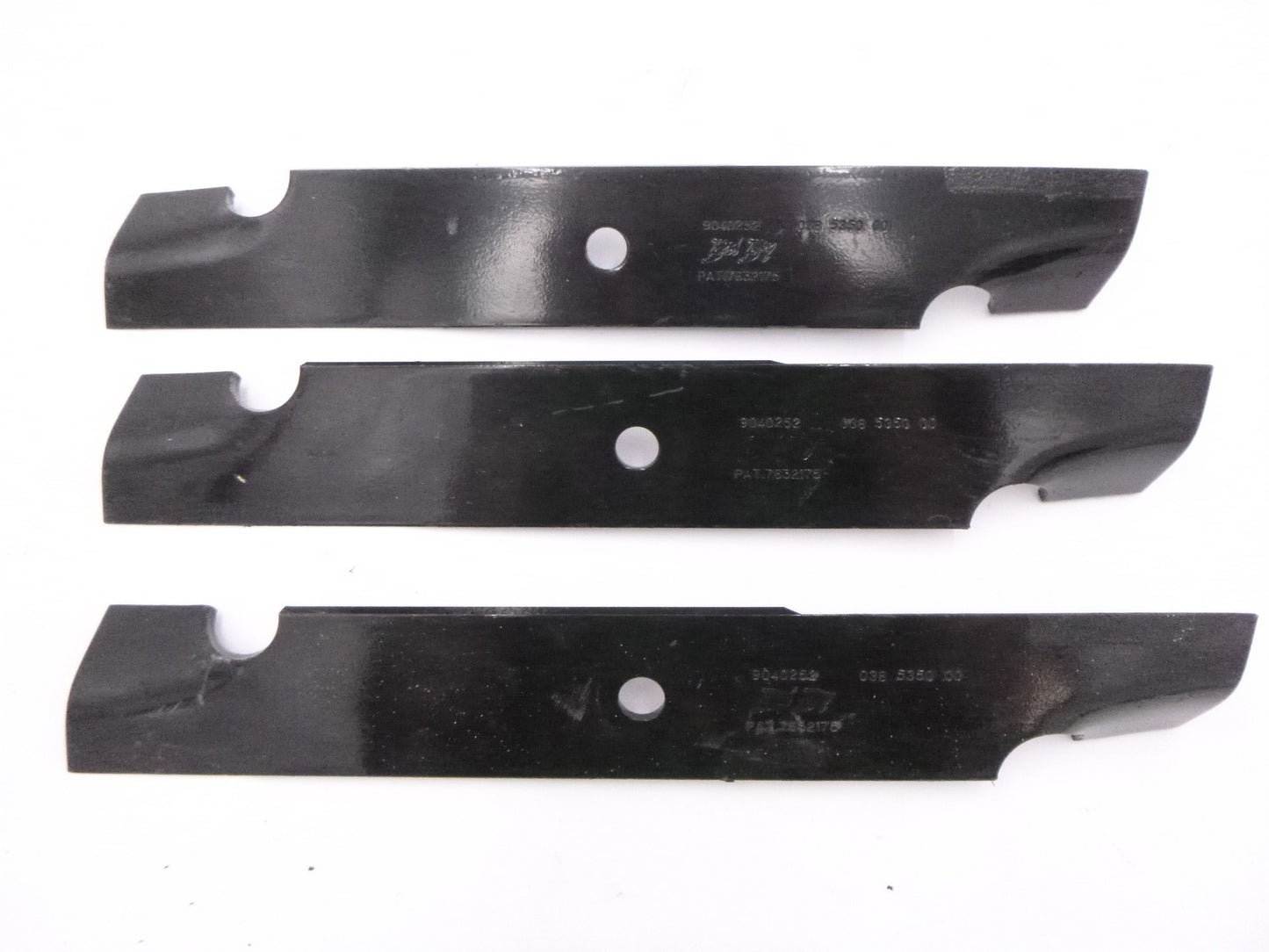 3 Pack Bad Boy 48" High Lift Fusion Mower Blades 16.5" L 5/8" Center Hole