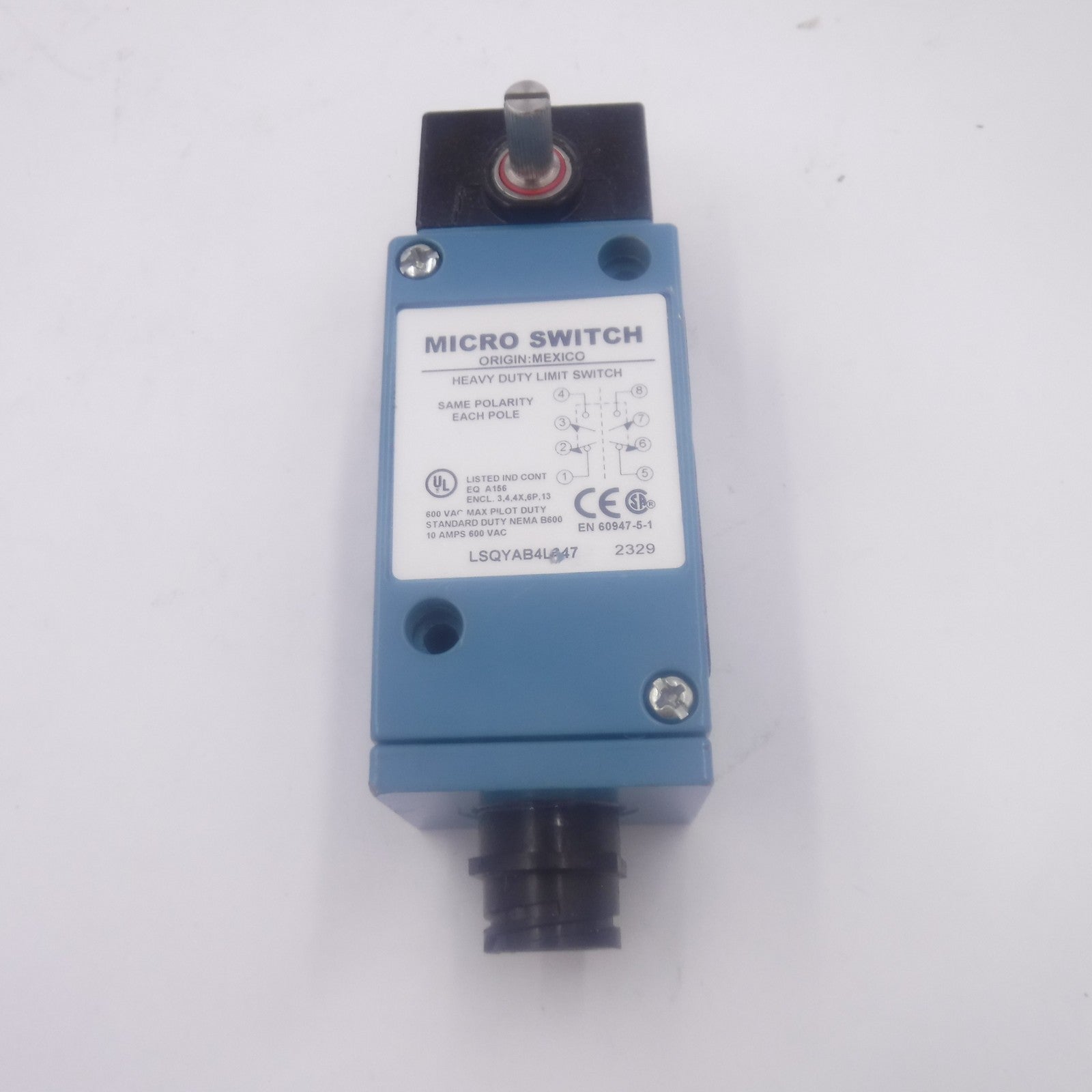 Honeywell LSQYAB4L347 Micro Switch Heavy Duty Limit Switch 10Amp 600Vac SEE DESC