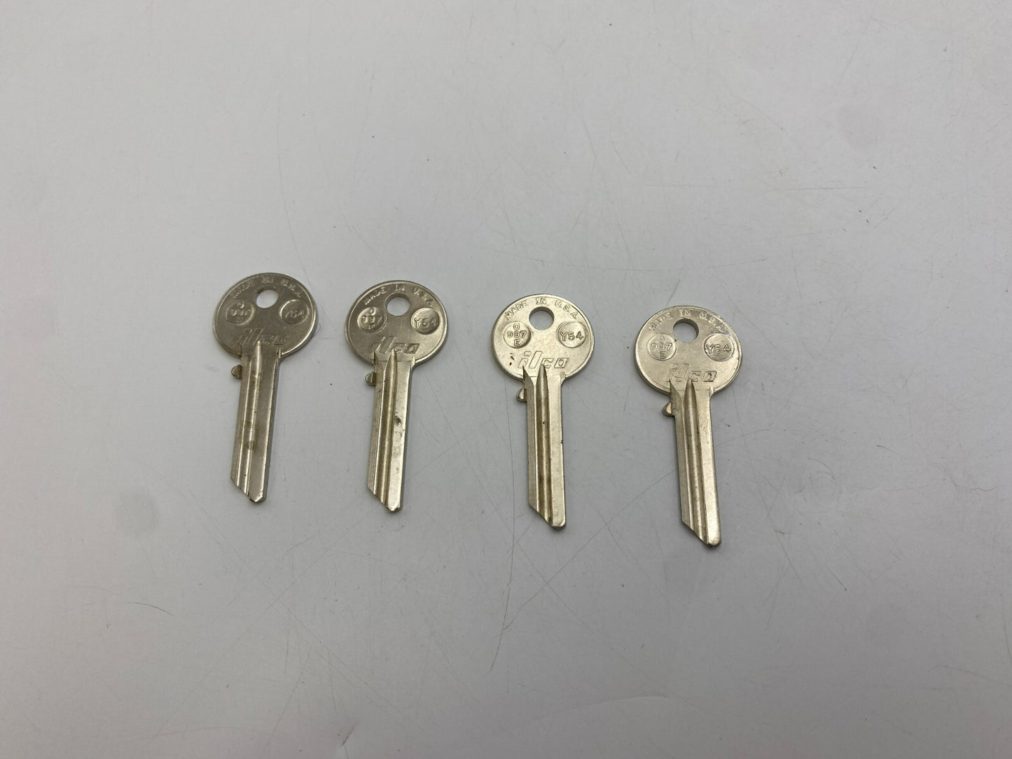4Pc Ilco Y54 Key Blank NOS 4 Pieces Locksmith Supply Surplus Stock Key