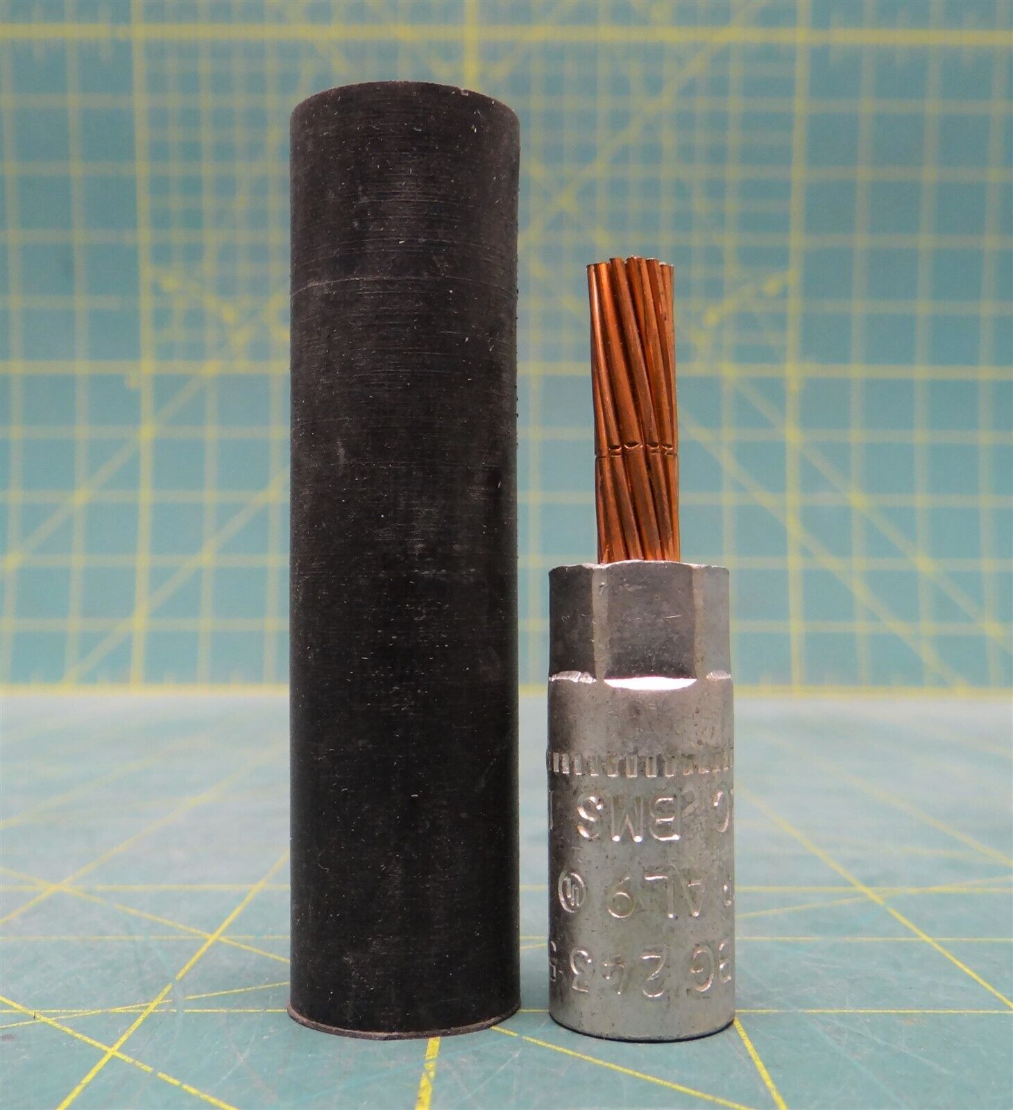 HOMAC BMS-1/0-C Pin Terminal, 1/0AWG Die Code 840, 249, TX, 76, Aluminum Barrel