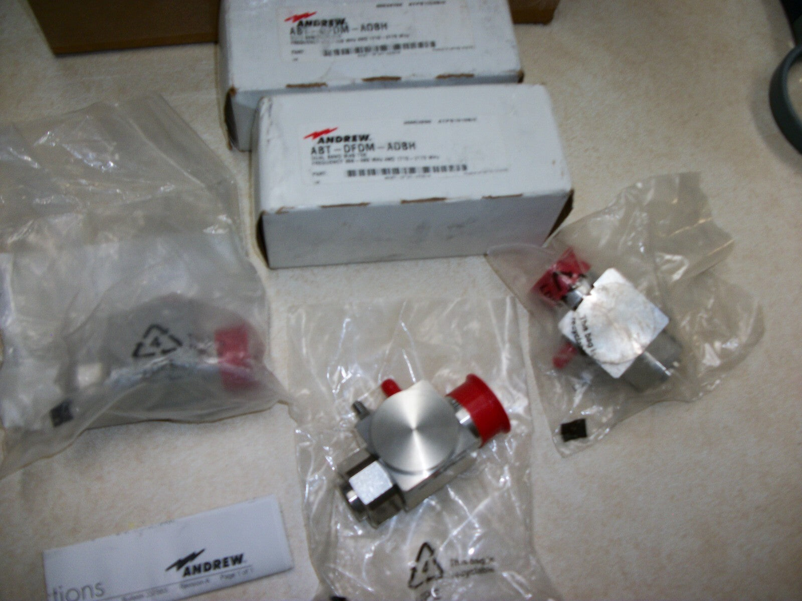 LOT OF 3 NEW ANDREW APT-DFDM-ADBH DUAL BAND BIAS TEE