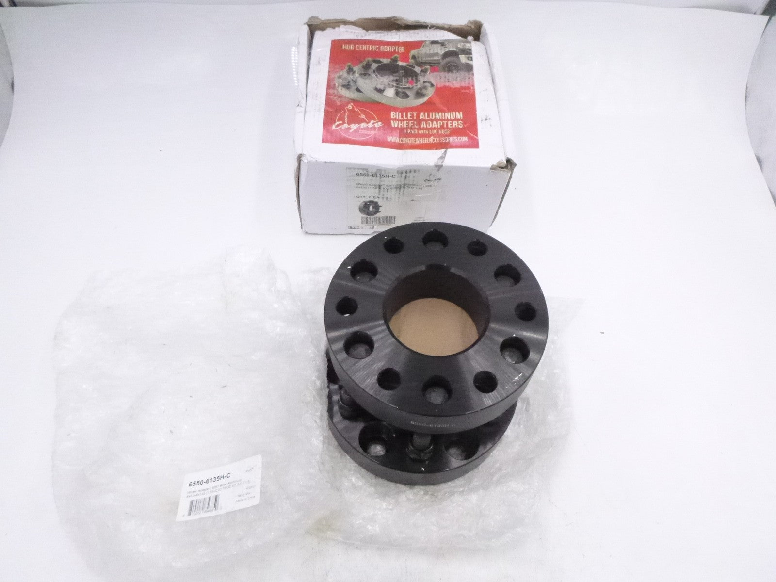 2 Pack Hub Centric Wheel Spacers 6x5.50" - 6x135mm 1.50" Thick 14mm 1.50 Thread