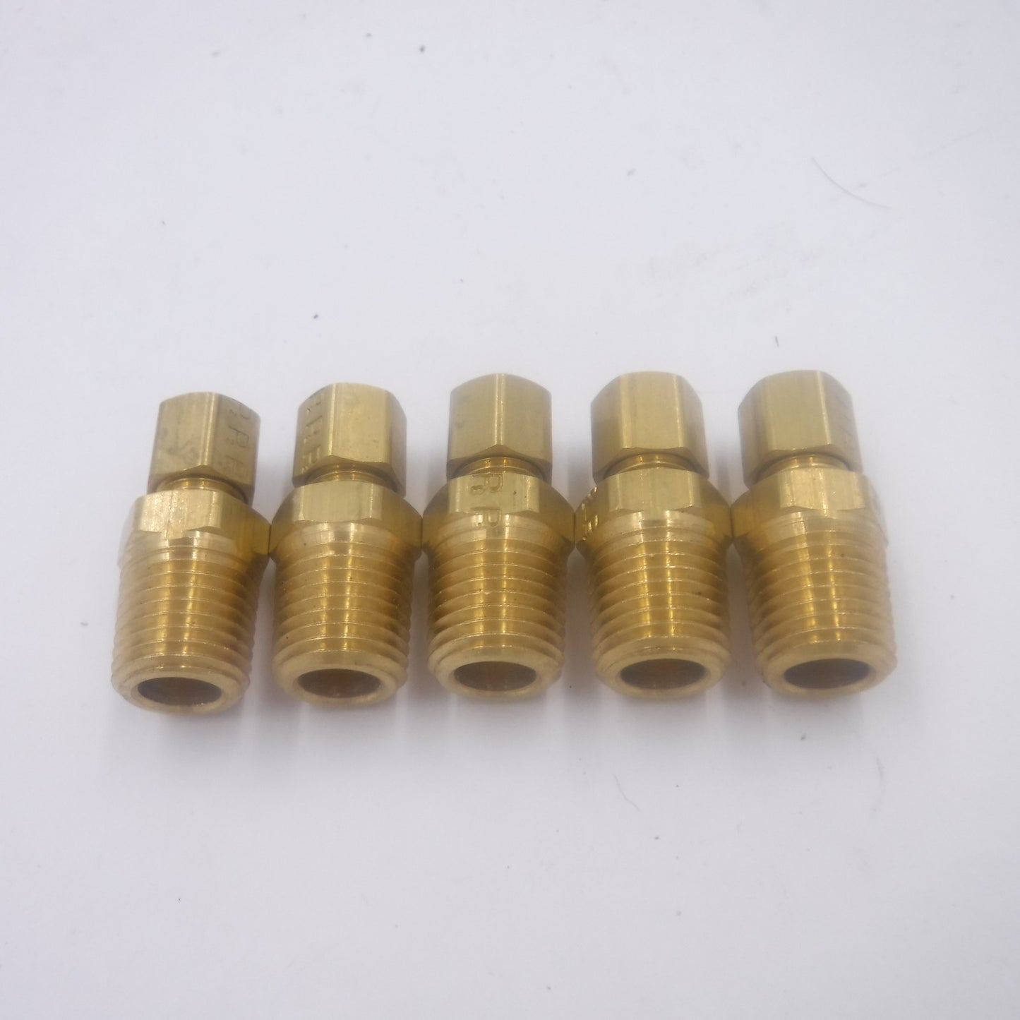 5 Pack Parker 2MSC8N-B 1/8"A-Lok x 1/2" MNPT Male Straight Connector