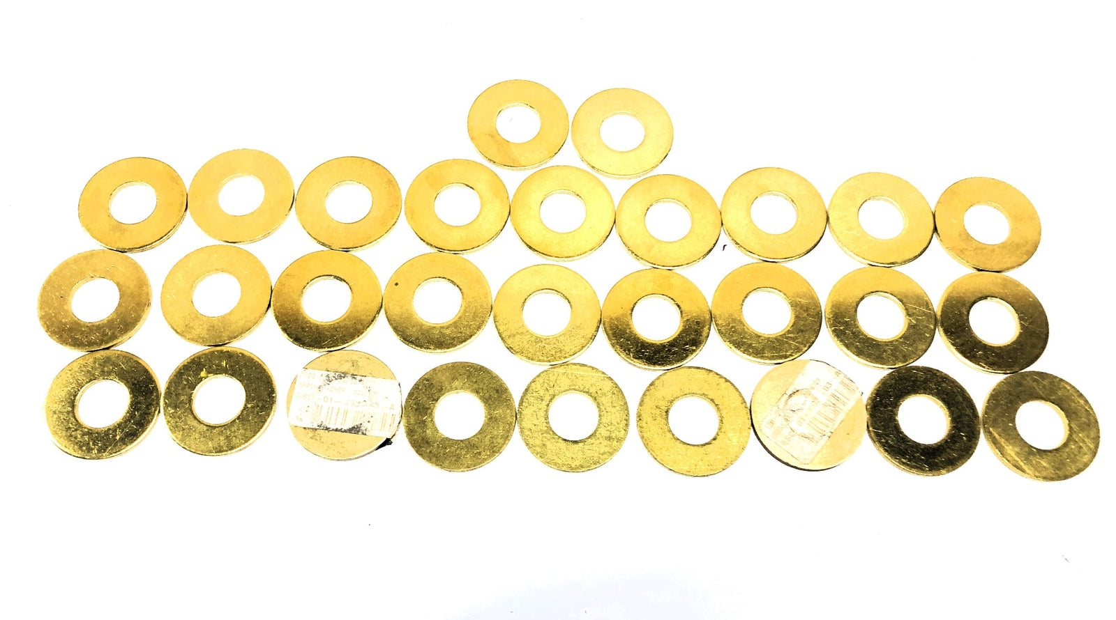 McMaster Carr Brass Flat Washers .82 id x 1.82 od in 92916A435 [Lot of 29] NOS