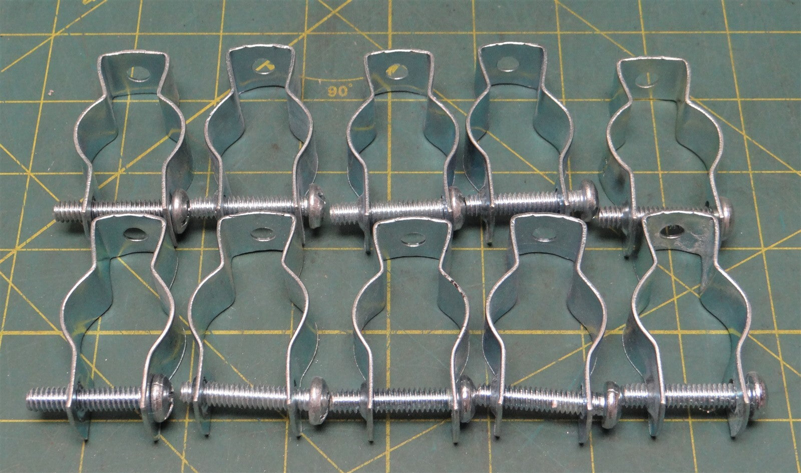 10pk. Halex #1 ACC Zinc-Plated Steel Conduit & Pipe Hangers 3/4" EMT, 3/4" H.W.