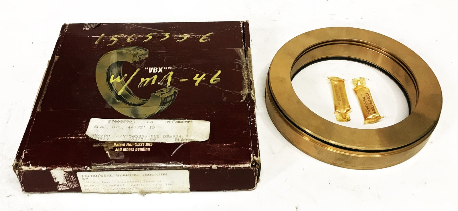 Inpro/Seal BBX Bearing Isolator 6-1/4 OD 4-1/2 ID 1028-A-13864-0 NOS