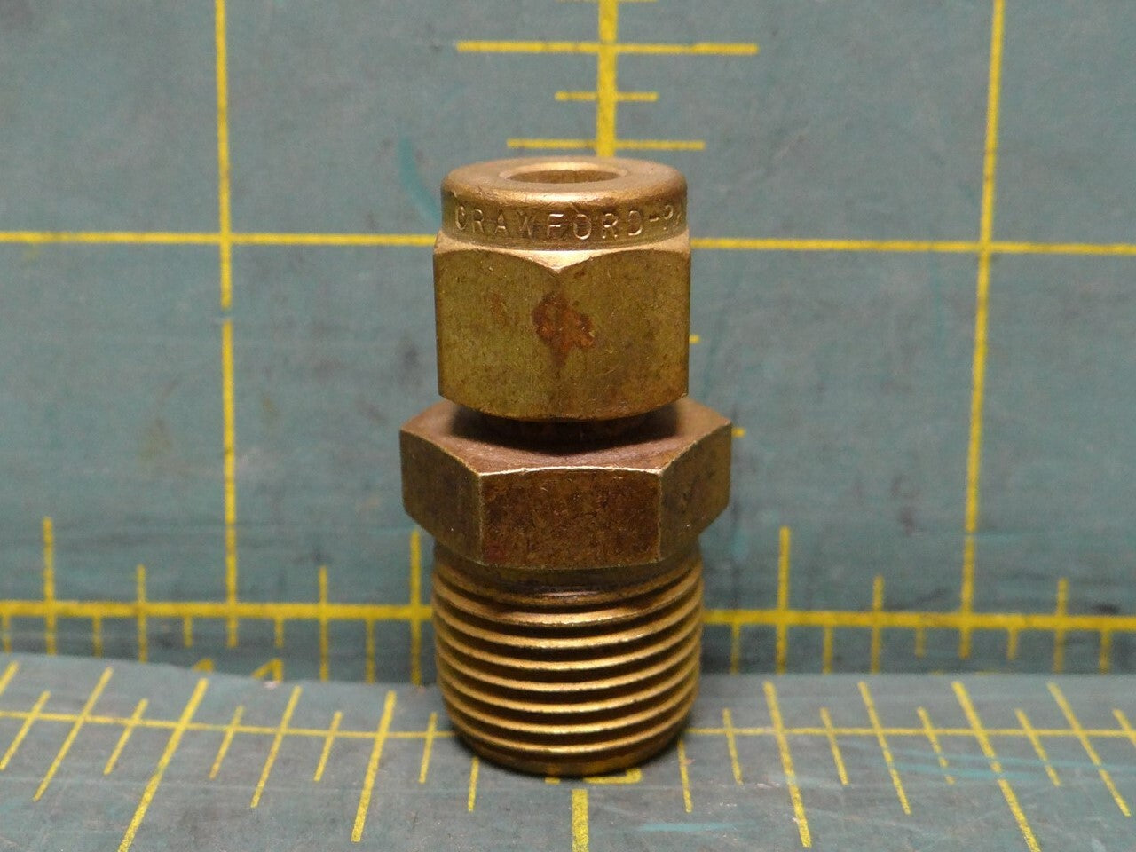 Swagelok Brass Pipe Fitting Reducer Adapter 3/8" NPT Male x 1/4" OD Tube