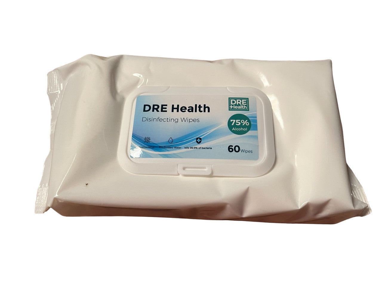 DRE DW2005 SANITARY WIPES 60 COUNT 42X33X20CM 75 PERCENT ALCOHOL LOT OF 5 PACKS
