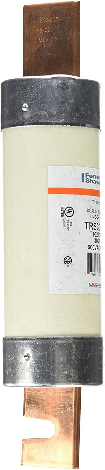 Ferraz Shamwut/Mersen TRS-300R, 300 Amp (300A) 600V Fusetron Dual Element Time-D