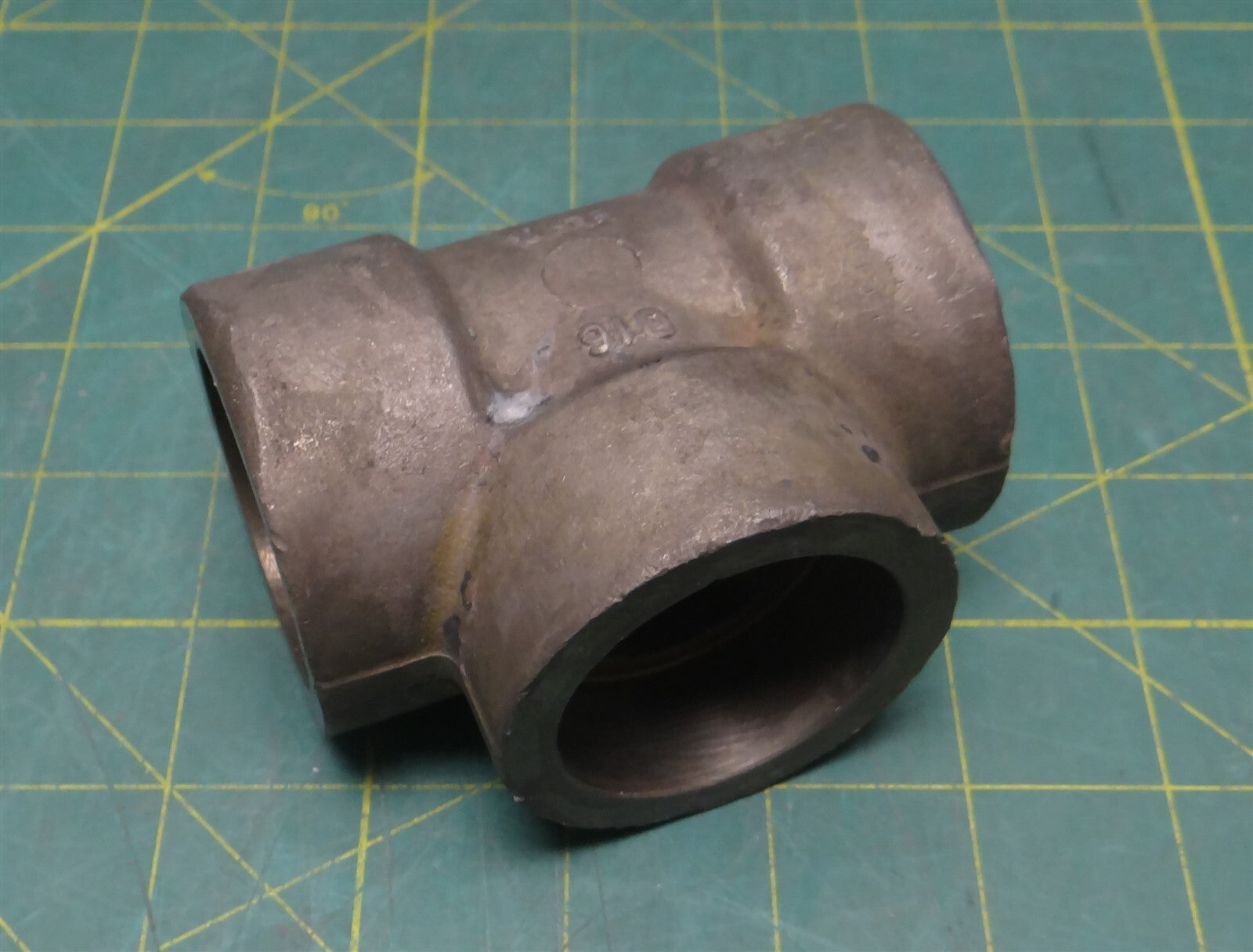 1-1/4" Pipe Size 3M Forged Steel B16 SA/A105 Socket Weld Tee Fitting, H58, FF