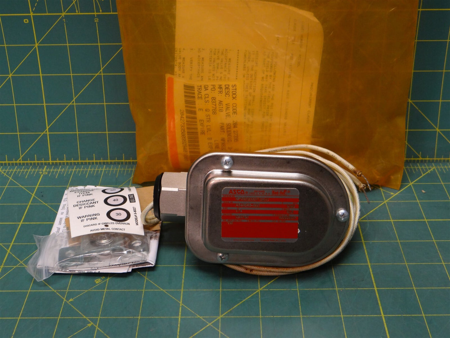 ASCO Redhat Solenoid Valve NPX832093V 10.5 Watts 120V @ 60 HZ