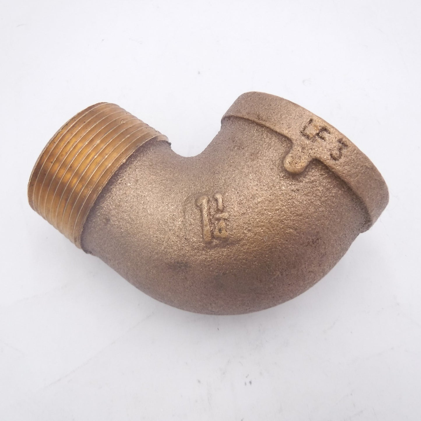 1-1/4" Male NPT x 1-1/4" Female NPT Brass Street Elbow