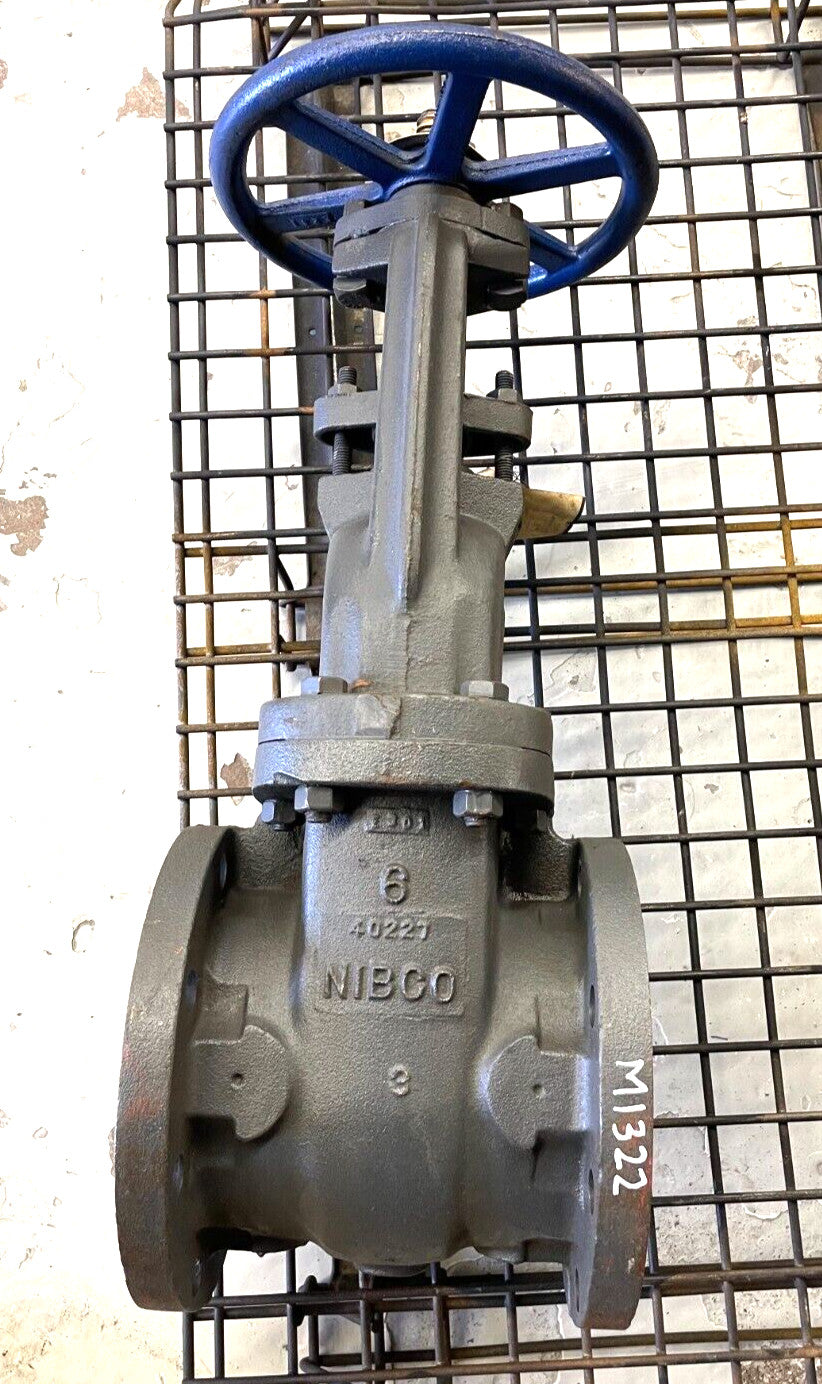 NIBCO F-617-0 Cast Iron IBBM Gate Valve 6" 125 Steam / 200 WOG Bronze Trim
