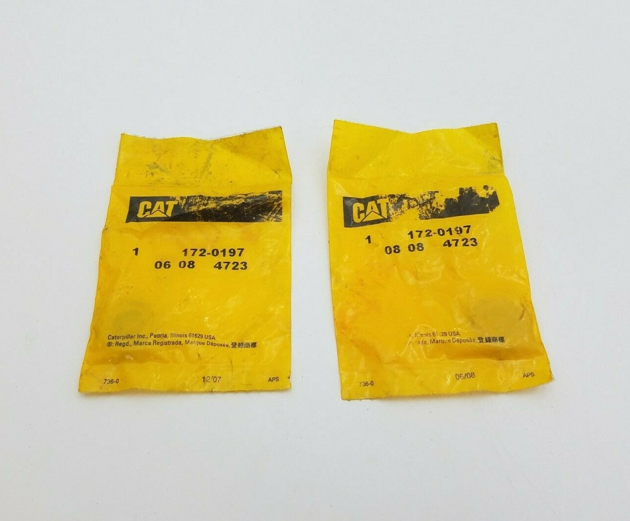 2PC Caterpillar CAT 1720197 Spacer Heavy Duty Equipment Replacement Part Genuine