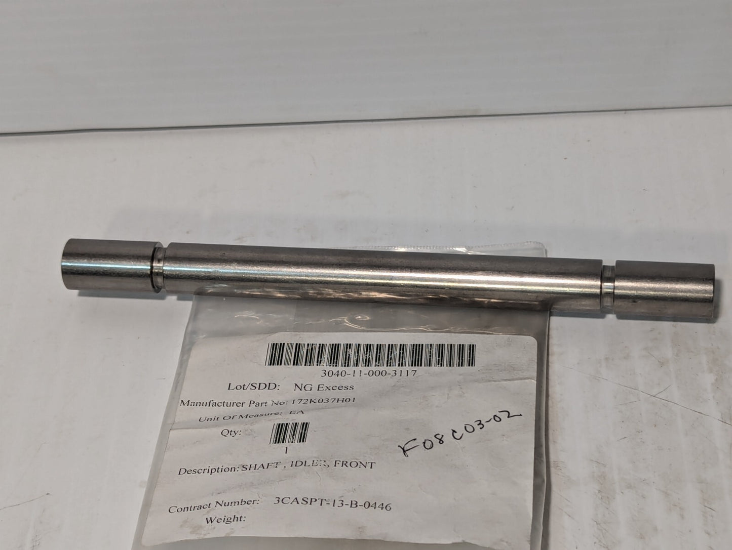 3040-11-000-3117 172K037H01 Front Idler Shaft 