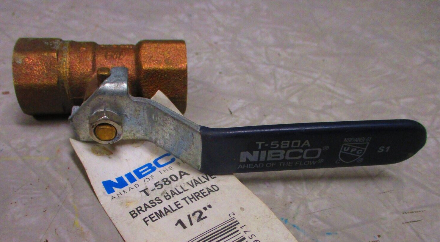NIBCO T580A 1/2" Brass Ball Valve Female Threaded Ends