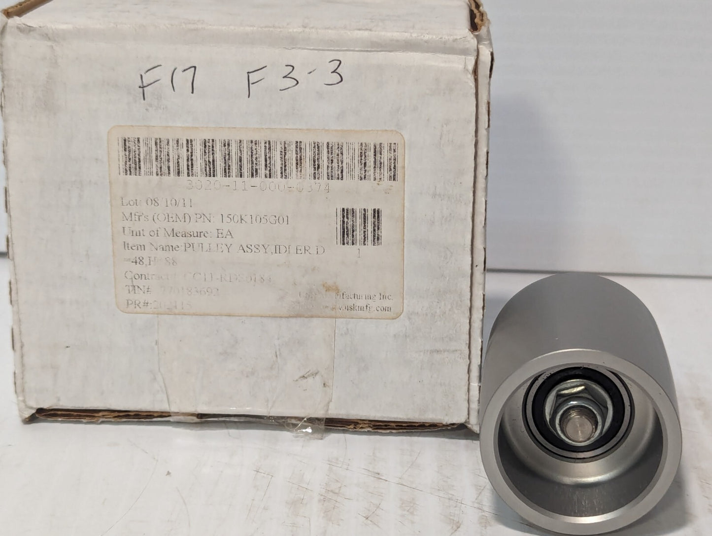 3020-11-000-0374 150K105G01 Idler Pulley Assembly, D=48, H=88mm