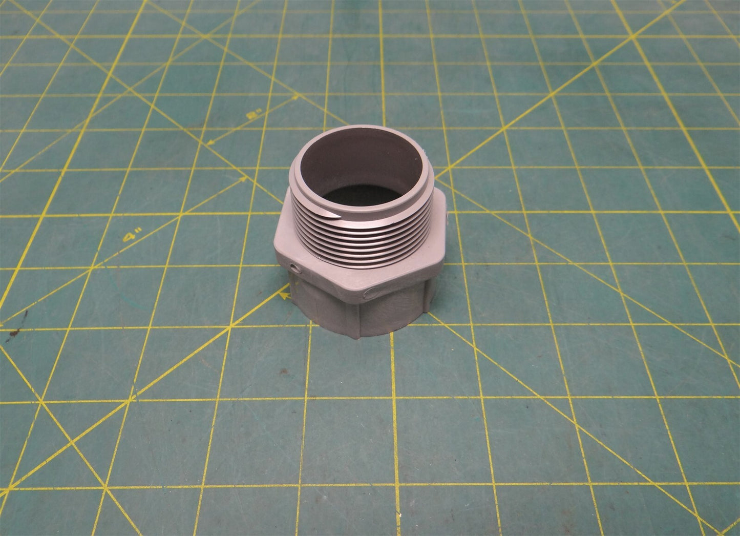 (1) 1-1/4" Gray PVC Male Terminal Adapter Fitting - Royal Brand RTA25