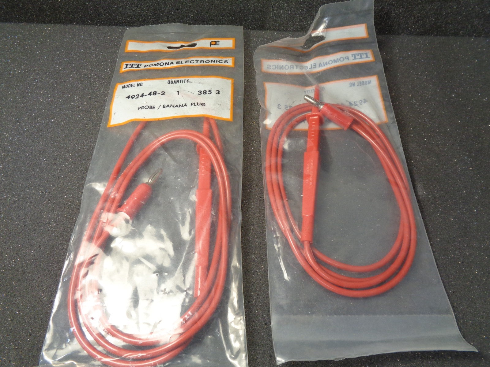 ITT/Pomona 4924-48-2 Probe/Banana Plug(Red)  Lot Of 2