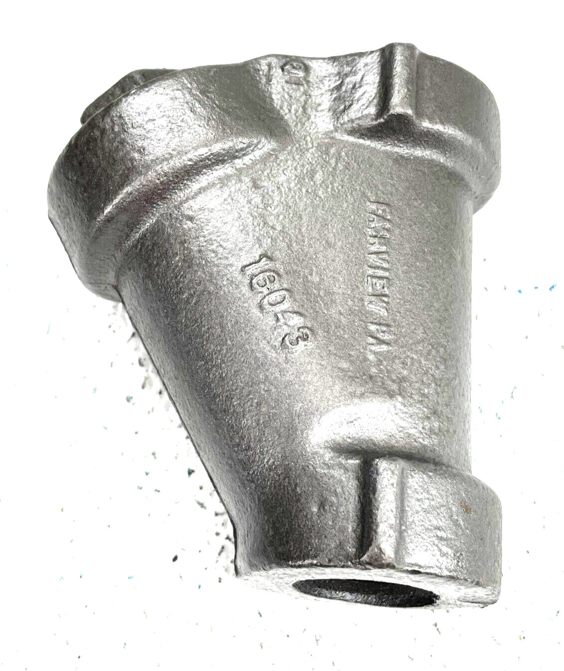 FULL FLOW 3/4" NPT Cast Iron Y Strainer Valve 250-PSI SWP / 30-Mesh SS Screen