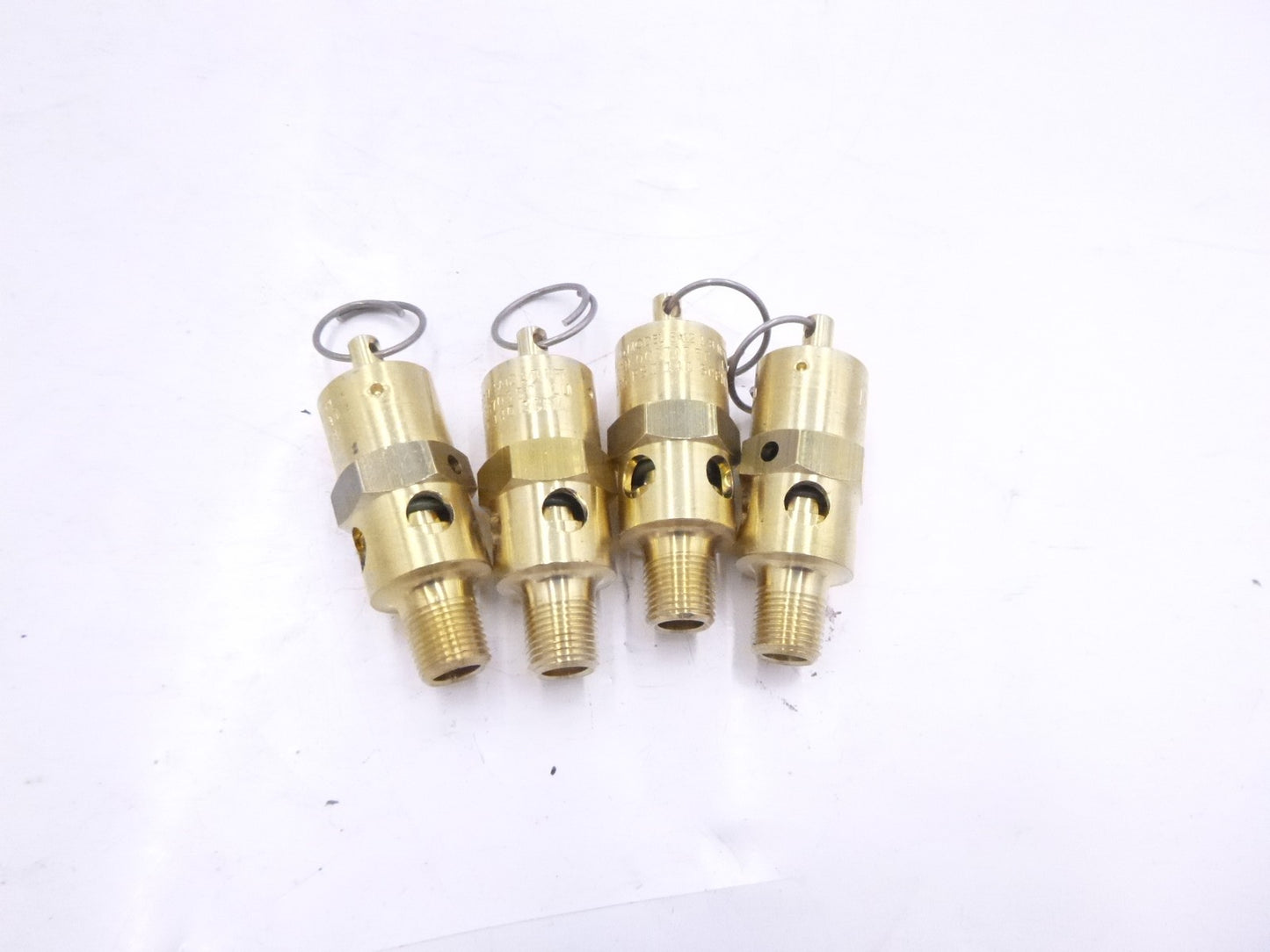 4 Pack SA12-0A165 Control Device Hard Seat Safety Valve 165PSI 1/8" NPT Inlet