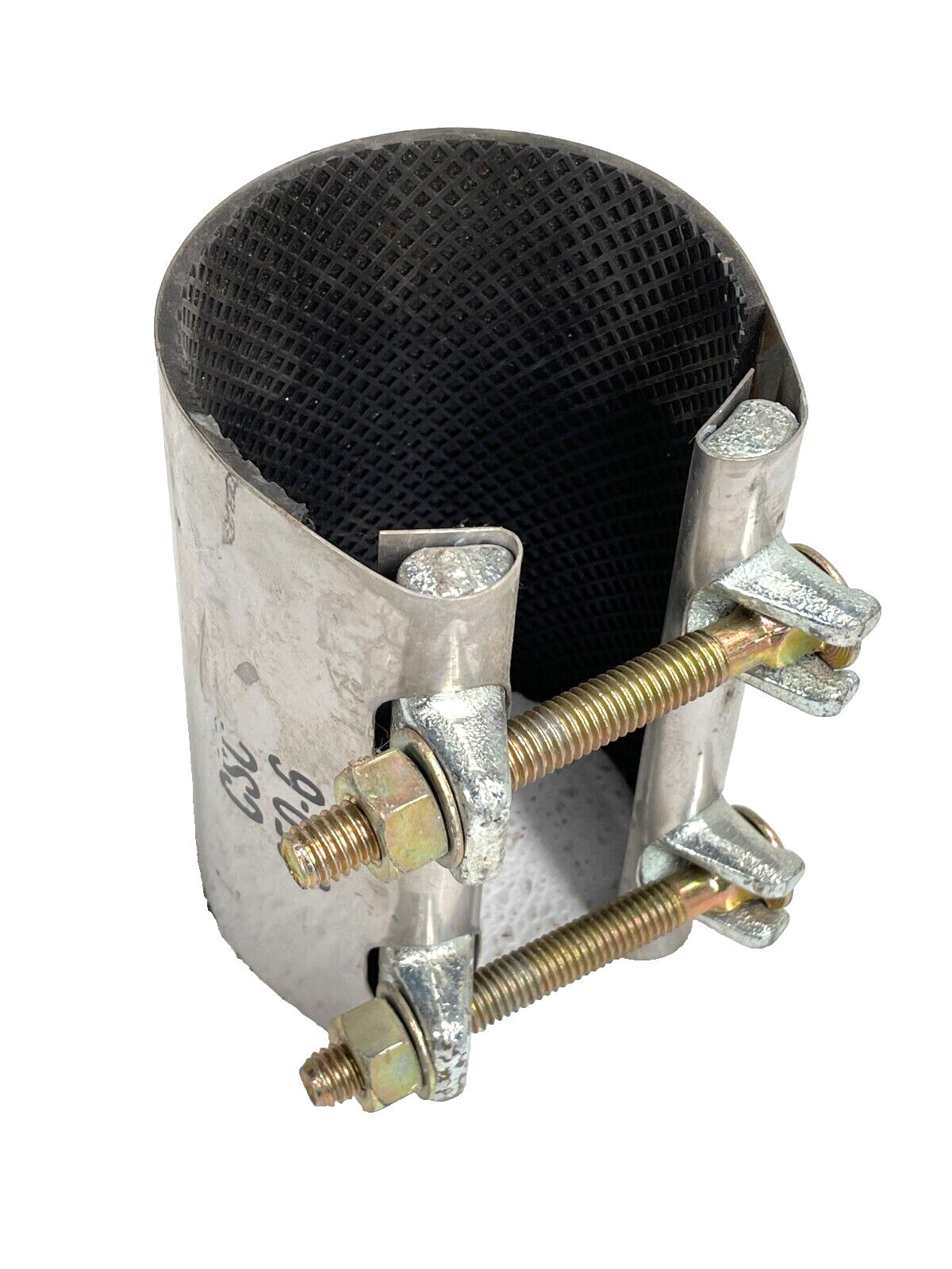 Stainless Band 2-Bolt Pipe Repair Clamp Fits 3" (3.50 OD) x 6" Long | CSC 350-6