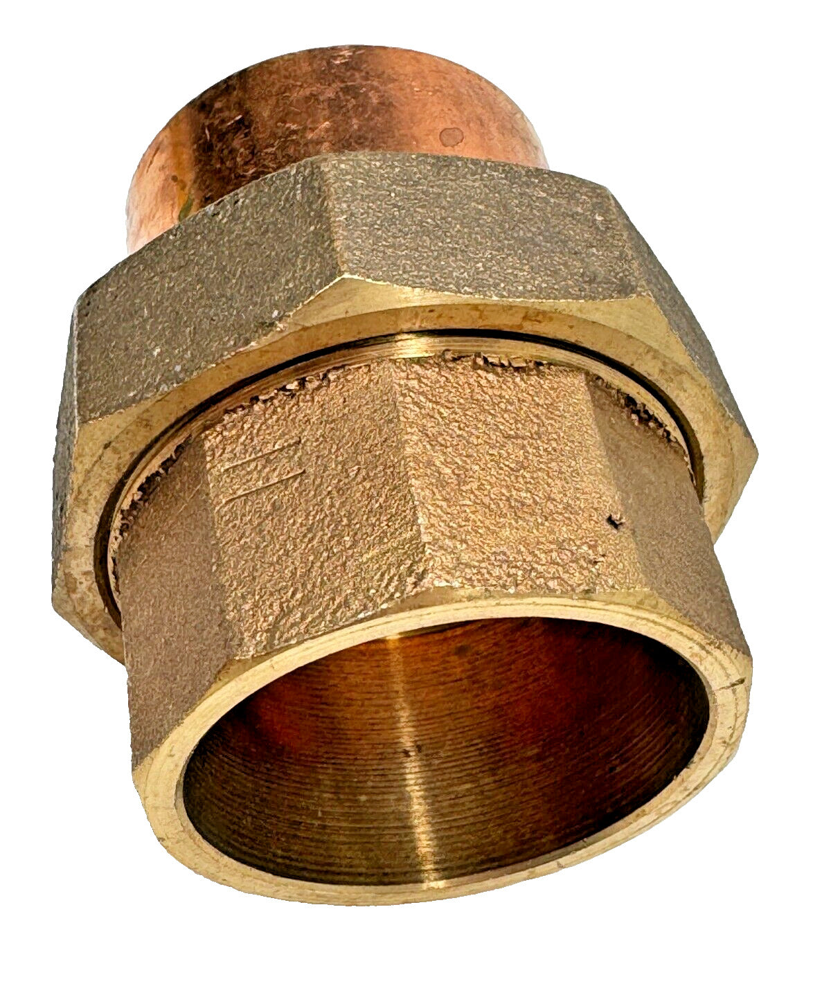 UNION 1-1/2" Cast Bronze to Copper Sweat (Solder) Ends