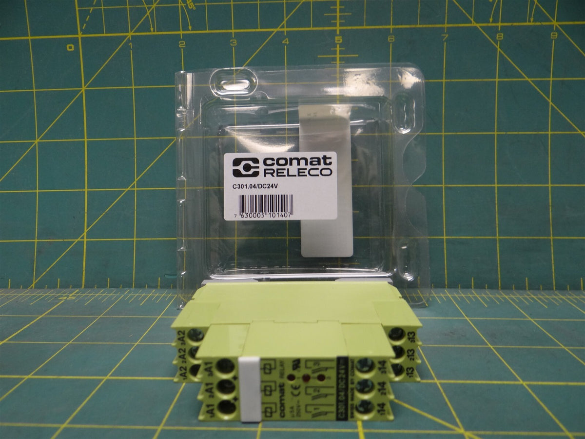 Comat Releco C301.04/DC24V Control Relay 5A, 250VAC, 24VDC Coil, DIN R ...