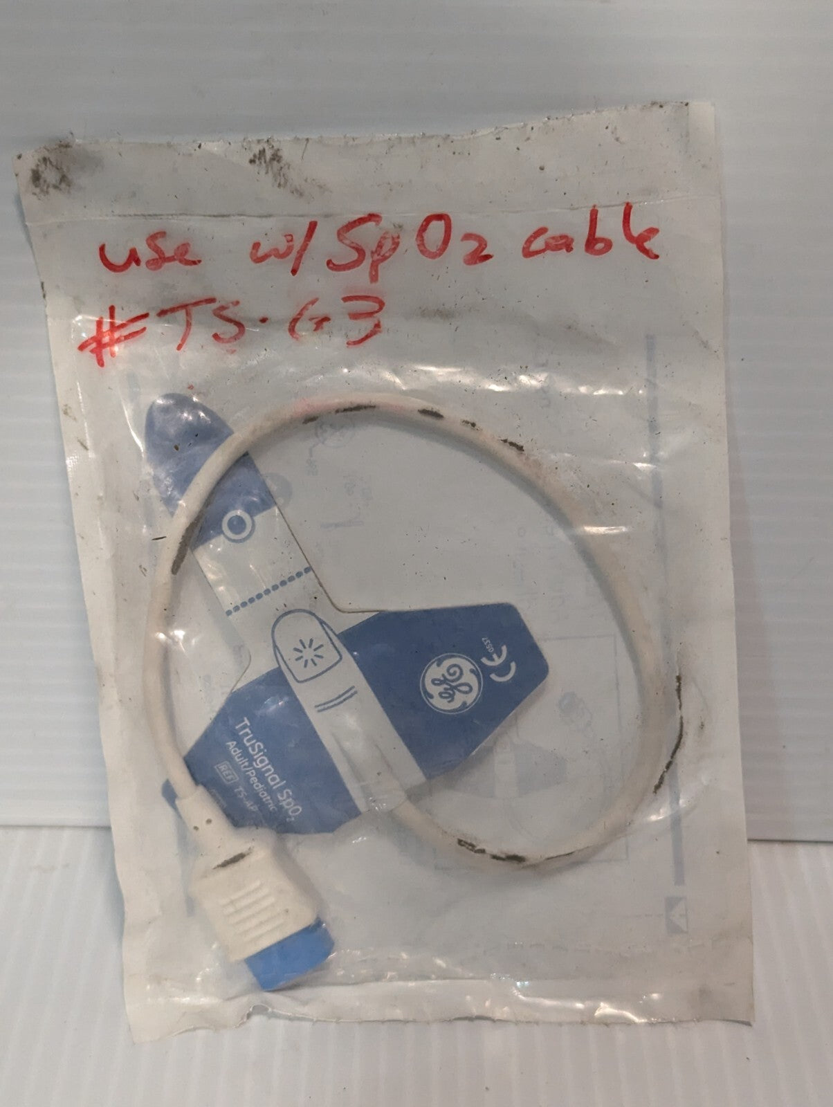 GE TS-AP TruSignal SpO2 Adult/Pediatric Sensor Adhesive