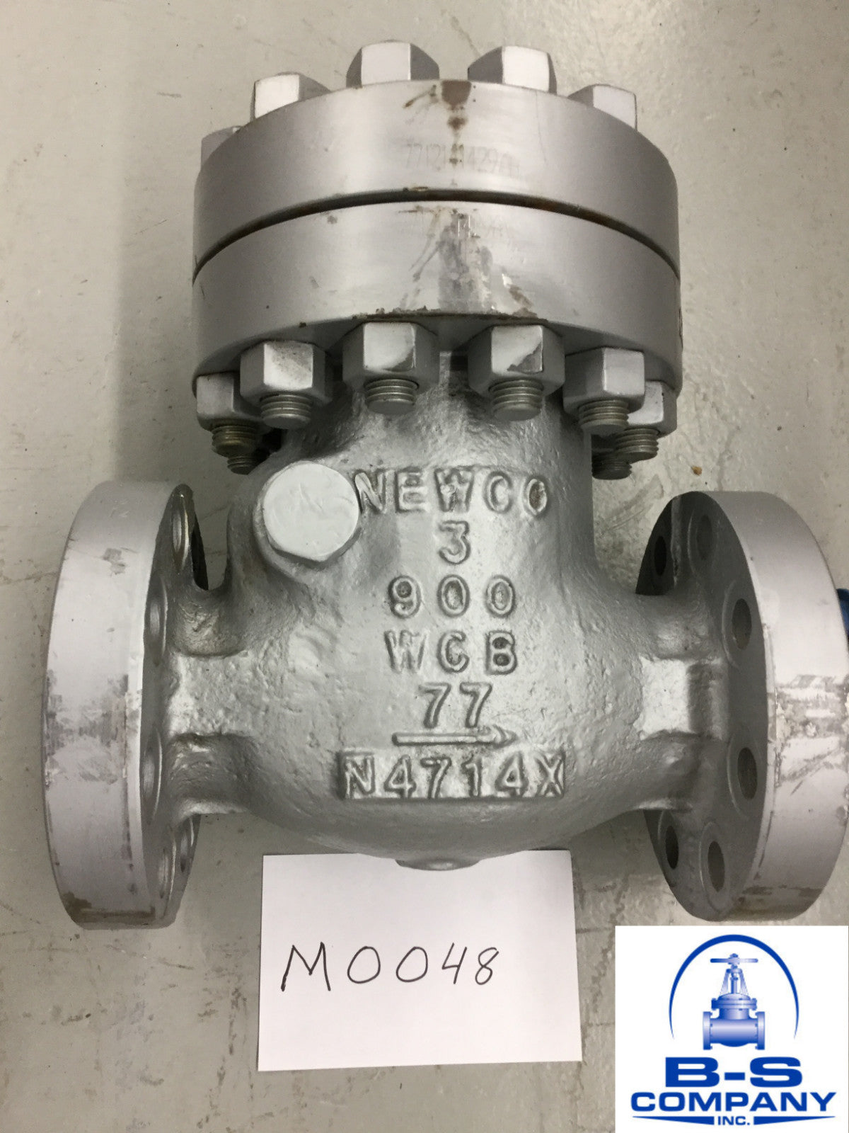 Swing Check Valve NEWCO 39F-CB3 3" 900 RF Flanged WCB