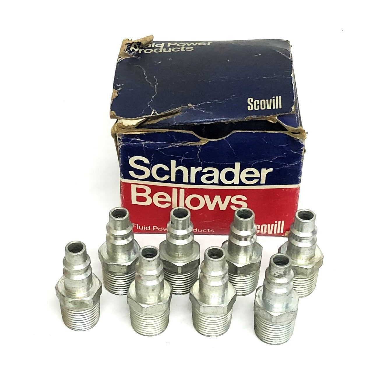 Schrader Bellows Scovill 1/2 Inch Valve Fitting 6008-0011 [Lot of 8] NOS