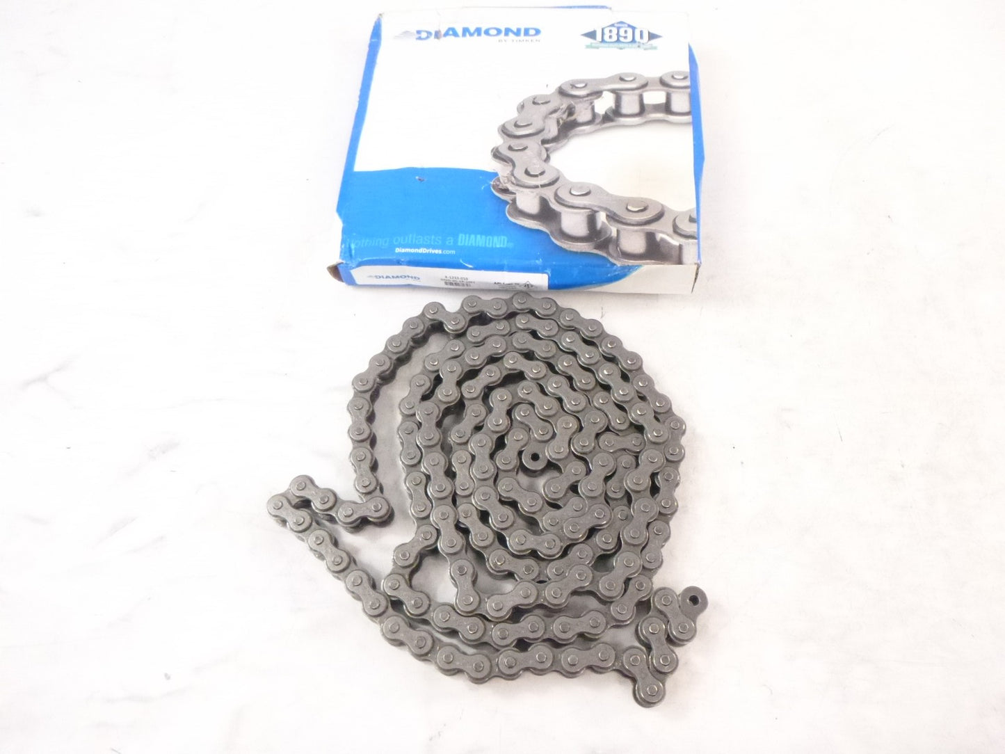 Diamond Chain X-1233-010 Roller Chain 60 RIV 3/4" Pitch 1 Strand 10' Length