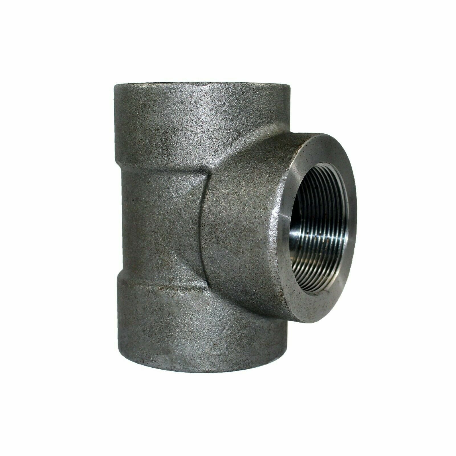 3/4" Class 3000 (3M) Threaded NPT Tee Forged Steel A105 Pipe Fitting (Lot of 3)