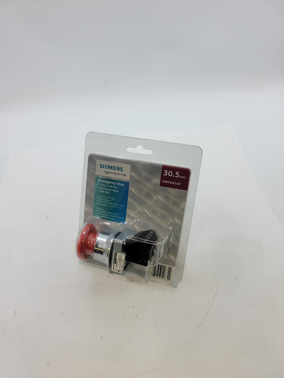 Siemens 52PP2W2AP Oil Tight Emergency Stop Push Button Switch 30.5mm 2 Position