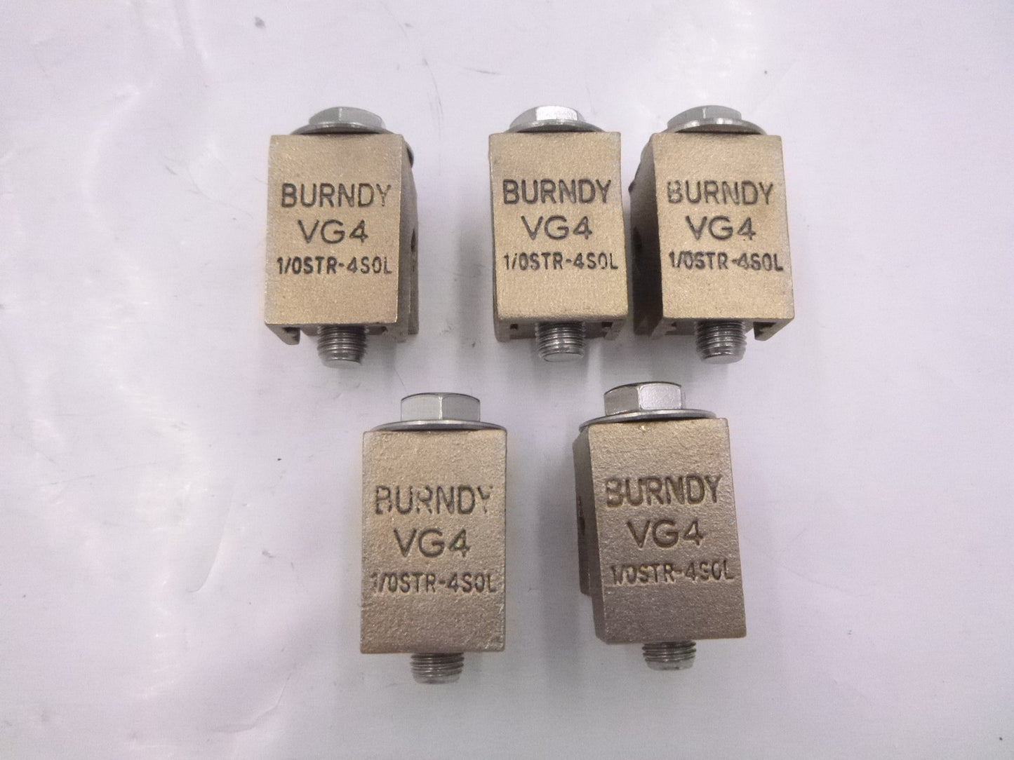 5 Pack Burndy VG4 Copper Alloy Vise Clamp Connector 1/0STR-4SOL